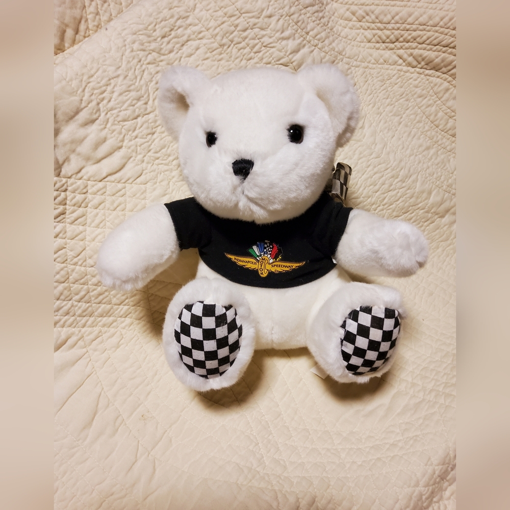 Indianapolis Motor Speedway White Teddy Bear